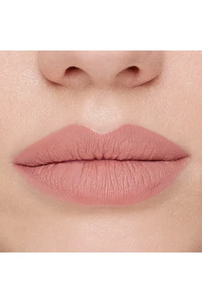  تصویر 1 : رژ لب مایع مات 116 Nude Peach رنگ هلویی نود با ماندگاری بالا بیولیس Beaulis 