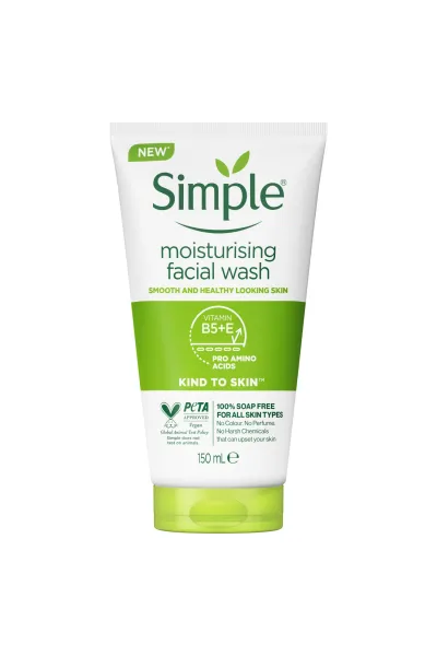 خرید و قیمت ژل شست و شوی صورت پوست خشک و نرمال Simple  سیمپل اصل