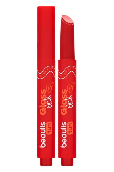 خرید و قیمت برق لب استیکی 212 Scarlet Charm رنگ قرمز اسکارلت با درخشش جذاب Beaulis  بیولیس اصل