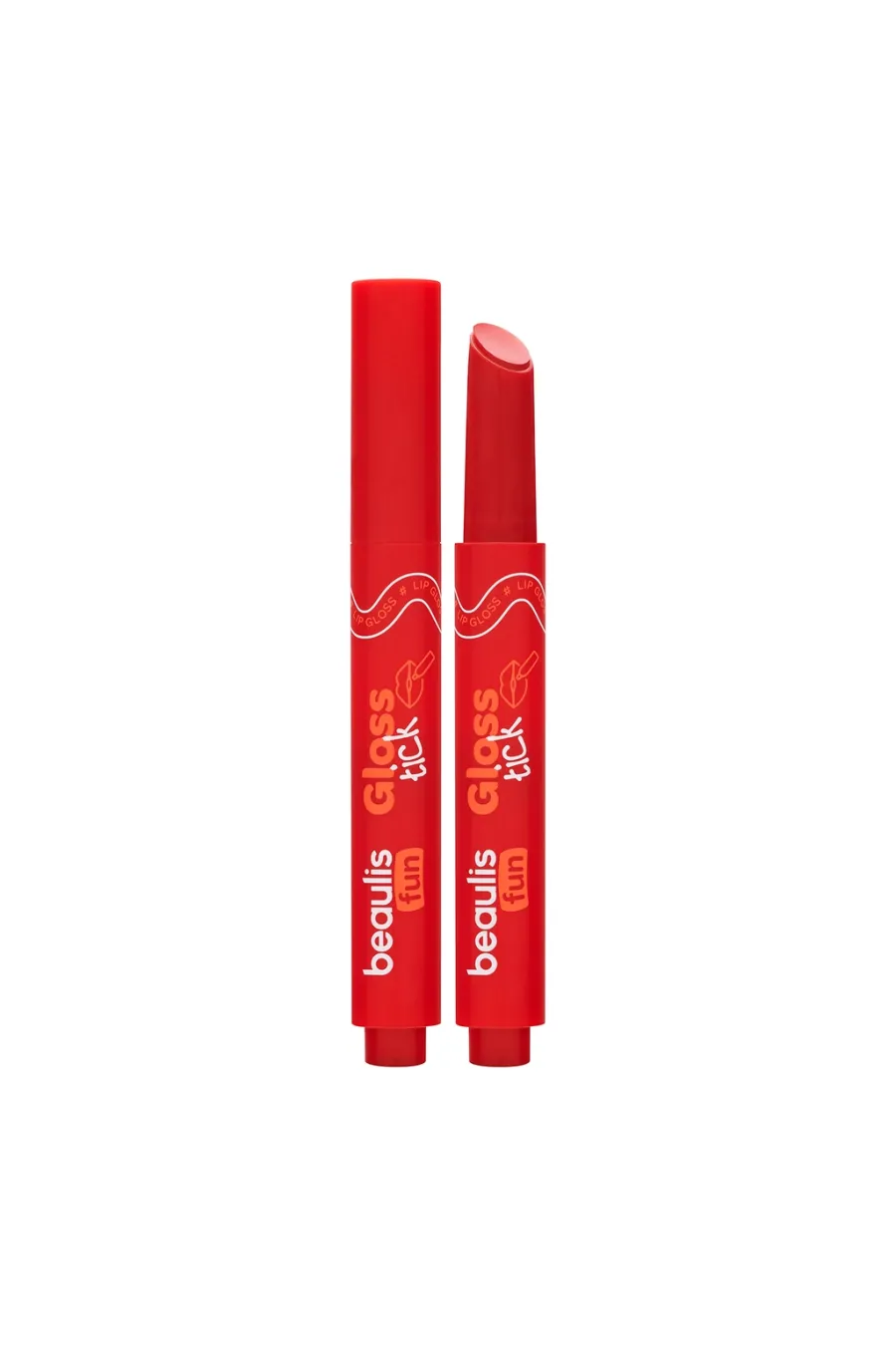 خرید برق لب استیکی 212 Scarlet Charm رنگ قرمز اسکارلت با درخشش جذاب بیولیس Beaulis اصل