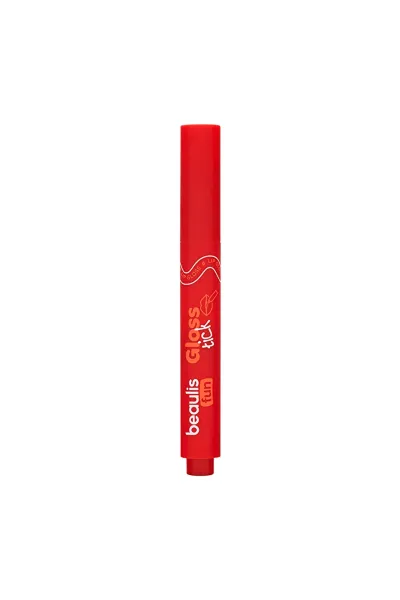  تصویر 1 : برق لب استیکی 212 Scarlet Charm رنگ قرمز اسکارلت با درخشش جذاب بیولیس Beaulis 