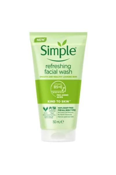 خرید و قیمت ژل شست و شوی صورت پوست مختلط Simple Refreshing سیمپل اصل