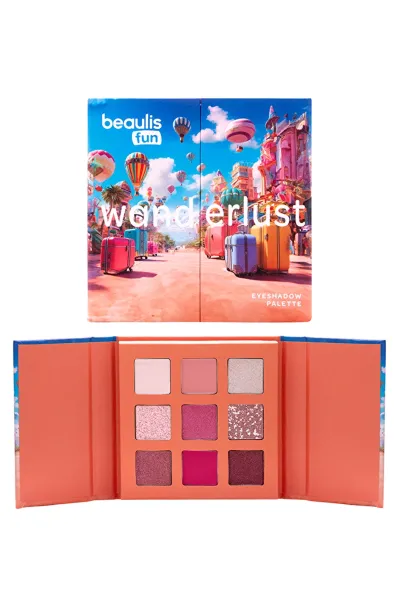 خرید و قیمت پالت سایه چشم ۹ رنگ Journey 502 با طیف رنگی متنوع و کاربردی Beaulis  بیولیس اصل