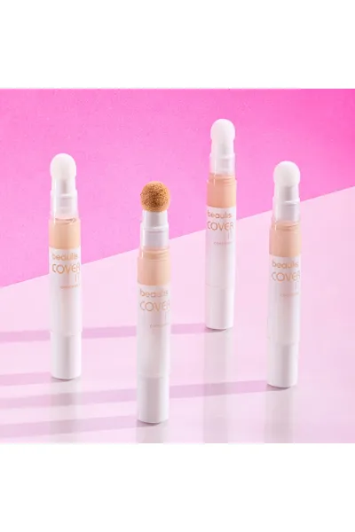 تصویر 2 : کانسیلر رنگ 132 Pale Almond قهوه‌ای روشن با پوشش‌دهی بالا بیولیس Beaulis 