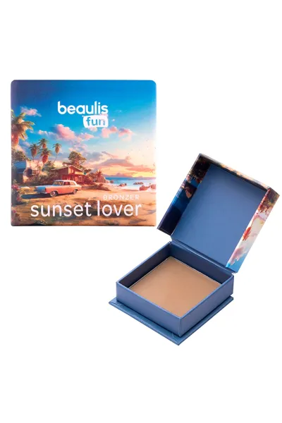 خرید و قیمت برنزر پودری صورت رنگ 102 Desert Sun قهوه‌ای روشن با جلوه طبیعی Beaulis  بیولیس اصل