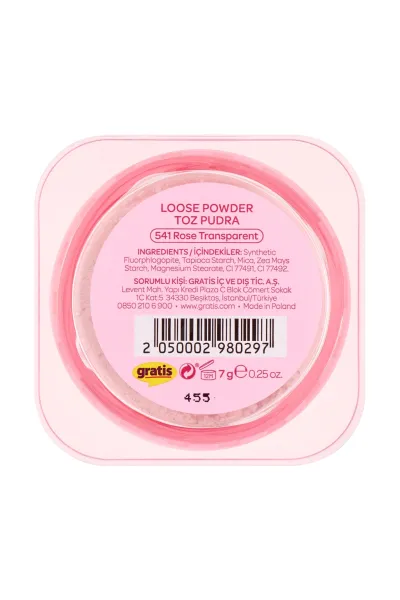  تصویر 4 : پودر فیکس شفاف مدل Rose Transparent رنگ رز ملایم مناسب تثبیت آرایش بیولیس Beaulis 