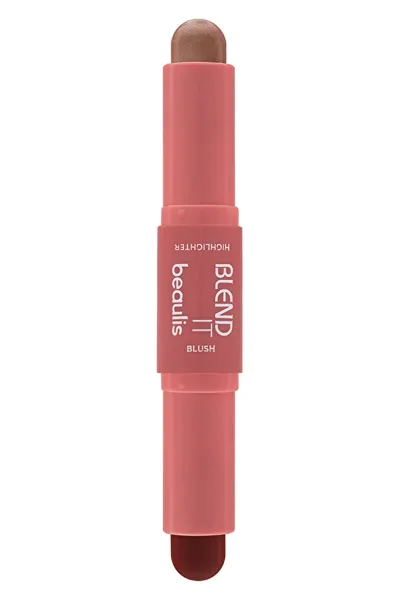خرید و قیمت استیک دوطرفه کانتور رژگونه و هایلایتر 316 Halo رنگ قهوه‌ای روشن Beaulis  بیولیس اصل