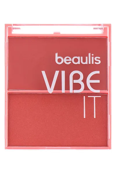 خرید و قیمت رژگونه دوکاره کرمی و پودری 261 Peachy Glow رنگ هلویی درخشان Beaulis  بیولیس اصل