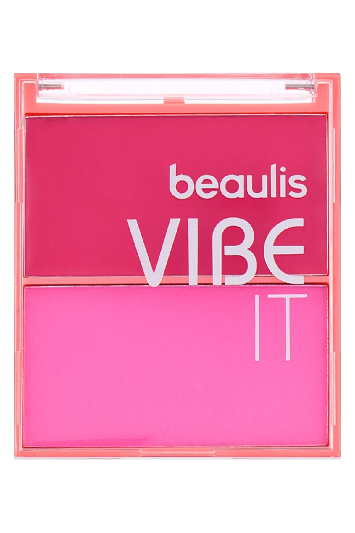 رژگونه دوکاره کرمی و پودری Pink Mirage رنگ صورتی ملایم با جلوه طبیعی Beaulis