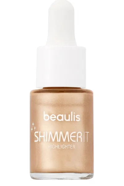 خرید و قیمت هایلایتر مایع قطره‌ای رنگ 925 Light Up شامپاینی روشن با درخشش طبیعی Beaulis  بیولیس اصل