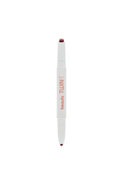  تصویر 1 : رژ لب و مداد لب دوطرفه ۳۱۴ Scarlet رنگ قرمز اسکارلت بیولیس Beaulis 