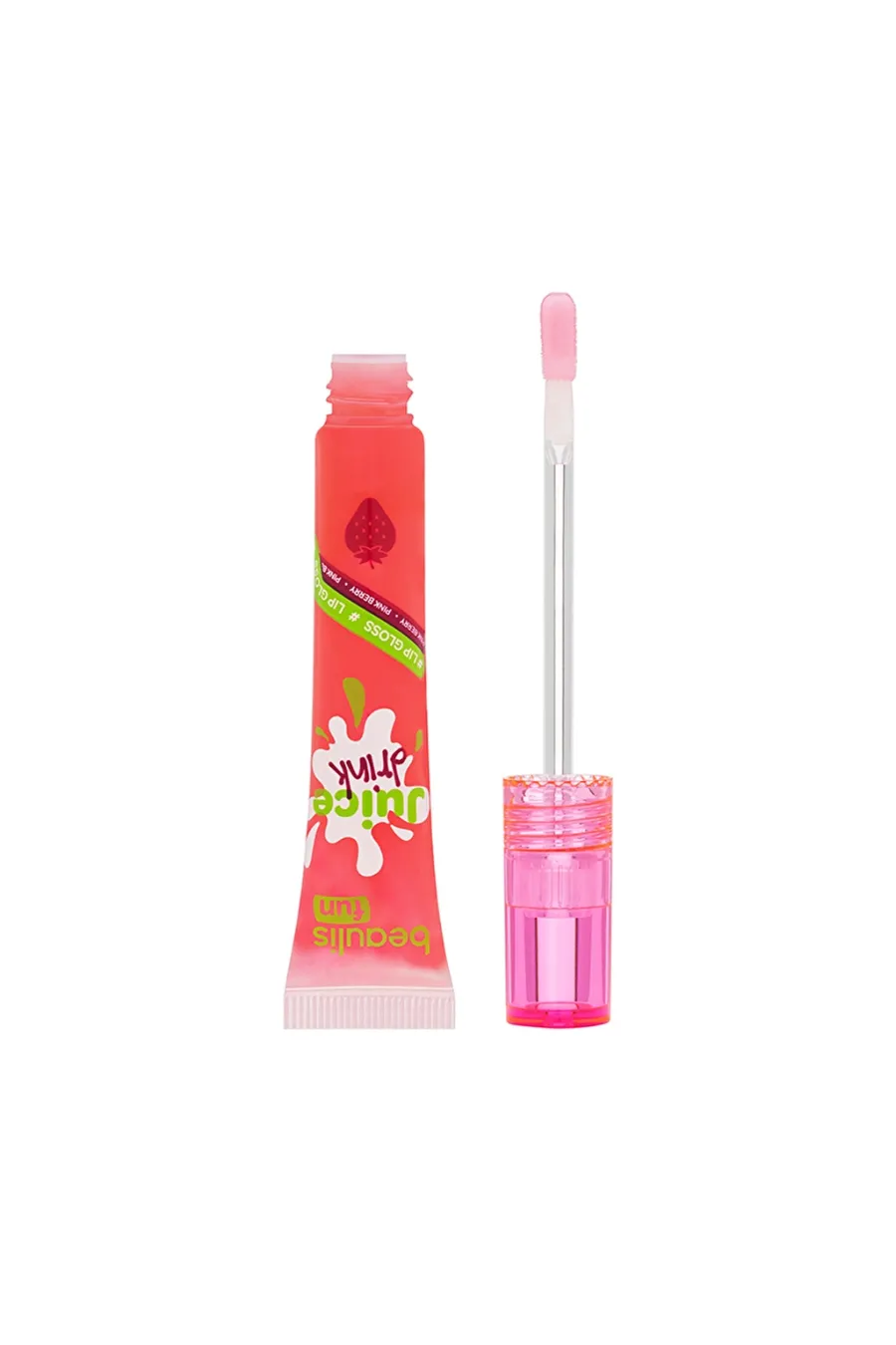 درباره لیپ گلاس درخشان با رنگ Pink Berry صورتی توتی و جلوه براق بیولیس Beaulis