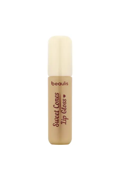  تصویر 1 : لیپ گلاس 108 Vanilla Cream با جلوه براق و رنگ قهوه‌ای روشن برای لب بیولیس Beaulis 