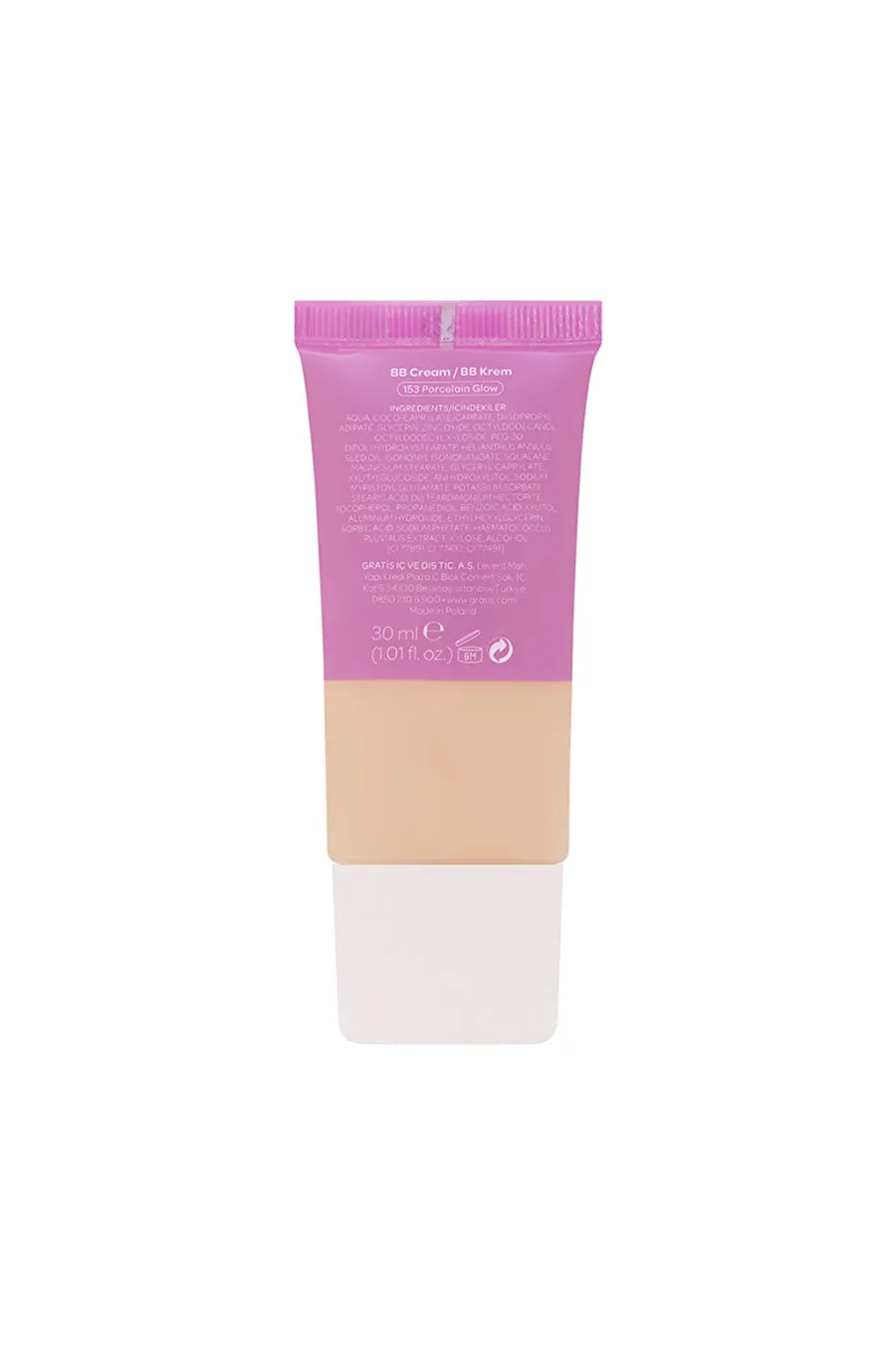 مشخصات محصول Beaulis Fun Belle Blend BB Cream 153 Porcelain Glow کرم بی‌بی با پوشش طبیعی رنگ Porcelain Glow سفید چینی روشن بیولیس