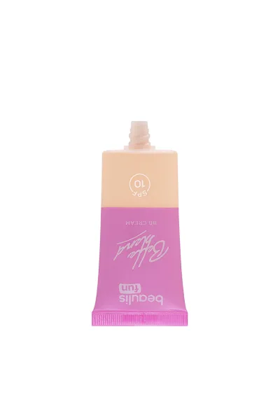  تصویر 1 : کرم بی‌بی با پوشش طبیعی رنگ Porcelain Glow سفید چینی روشن بیولیس Beaulis 