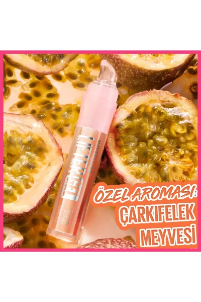  تصویر 4 : لیپ گلاس آبرسان و فوق‌العاده براق 003 Passion Juice صورتی توتی میبلین نیویورک Maybelline New York 