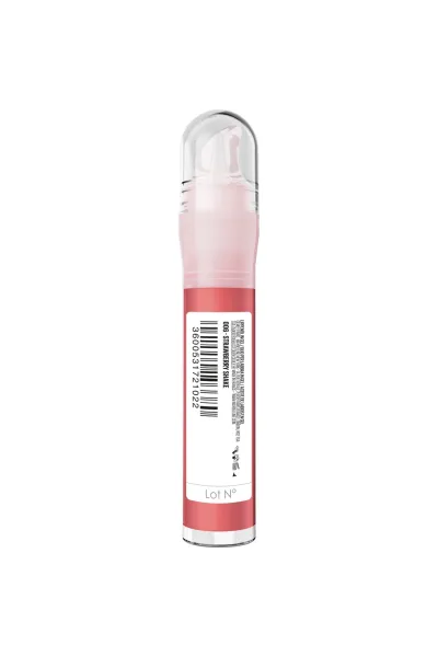  تصویر 2 : لیپ گلاس آبرسان و فوق‌العاده براق 006 Strawberry Shake صورتی توت‌فرنگی میبلین نیویورک Maybelline New York 