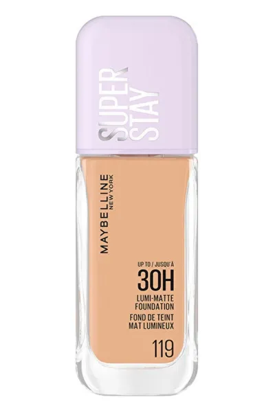 خرید و قیمت کرم پودر لومی مات رنگ 119 بژ روشن با پوشش مات و ماندگار Maybelline New York  میبلین نیویورک اصل