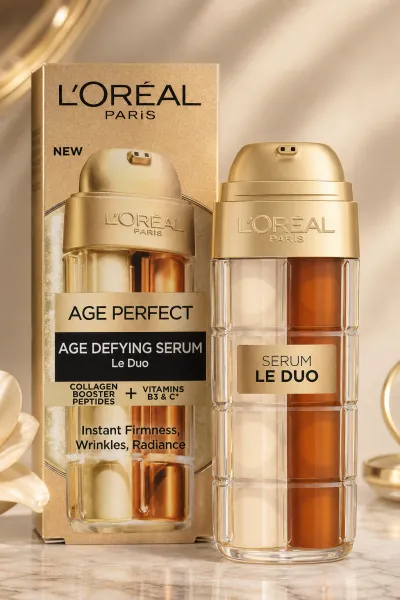  تصویر 9 : سرم ضد پیری دوکاره سفت کننده و روشن کننده پوست با کلاژن لورال پاریس L'Oreal Paris 