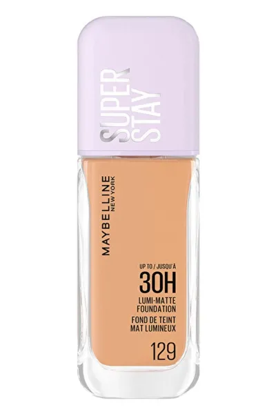 خرید و قیمت کرم پودر لومی مات شماره 129 Medium Beige قهوه‌ای متوسط با ماندگاری بالا Maybelline New York  میبلین نیویورک اصل