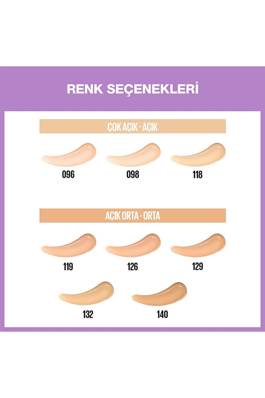 مشخصات رنگ کرم پودر لومی مات رنگ ۱۳۲ بژ روشن با پوشش مات میبلین نیویورک Maybelline New York مشخصات رنگ کرم پودر لومی مات رنگ ۱۳۲ بژ روشن با پوشش مات میبلین نیویورک Maybelline New York