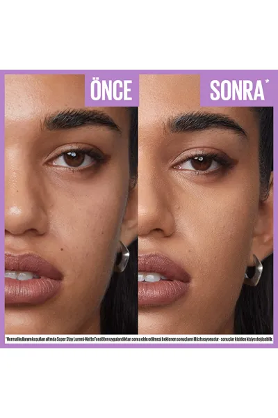  تصویر 3 : کرم پودر لومی مات رنگ ۱۳۲ بژ روشن با پوشش مات میبلین نیویورک Maybelline New York 