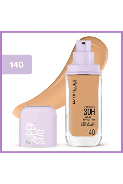  تصویر 2 : کرم پودر لومی مات با ماندگاری بالا 140 Natural Beige رنگ بژ طبیعی میبلین نیویورک Maybelline New York 