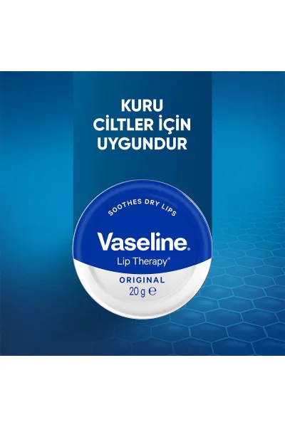  تصویر 4 : بالم لب بی رنگ Orginal وازلین Vaseline 