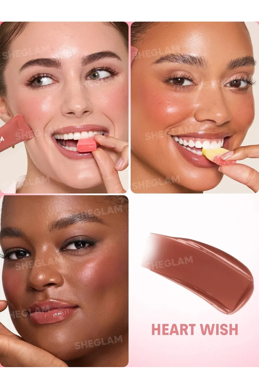 رژگونه مایع مات رنگ 405 Heart Wish قهوه ای روشن با جلوه طبیعی شیگلم Sheglam مناسب برای پوست/لب خشک و کمآب رژگونه مایع مات رنگ 405 Heart Wish قهوه ای روشن با جلوه طبیعی شیگلم Sheglam مناسب برای پوست/لب خشک و کمآب