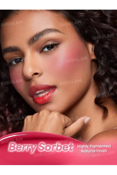 تصویر 6 : رژگونه ژلی رنگ Berry Sorbet صورتی توتی طبیعی با جلوه‌ای شاداب شیگلم Sheglam 