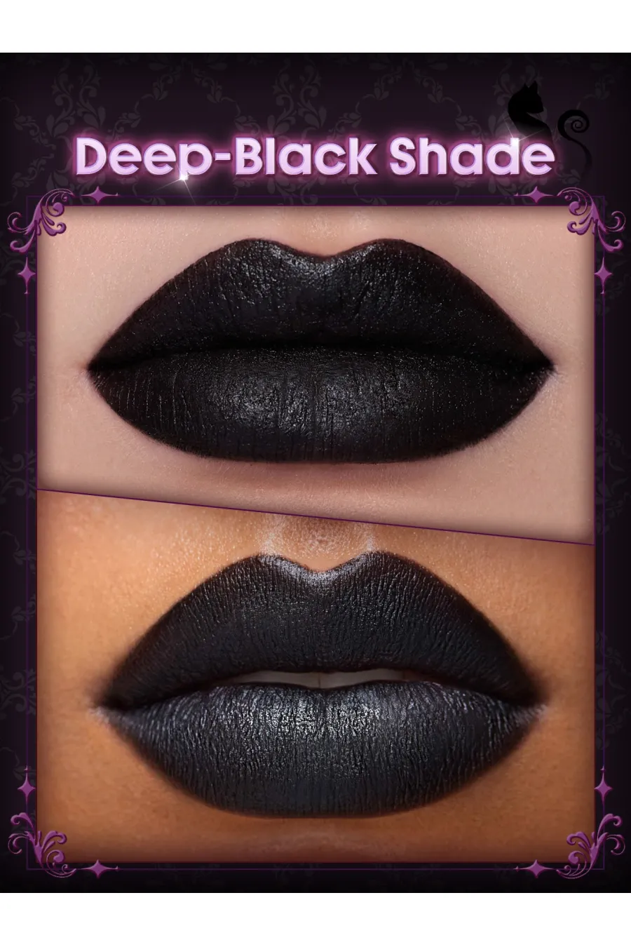 ویژگیهای موس لب ضدانتقال Dark Romantasy Black با رنگ مشکی عمیق مات شیگلم Sheglam ویژگیهای موس لب ضدانتقال Dark Romantasy Black با رنگ مشکی عمیق مات شیگلم Sheglam