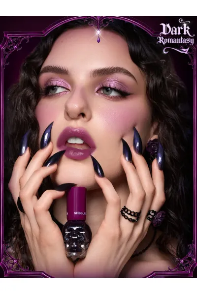  تصویر 1 : تینت لب و گونه Dark Romantasy Plum Hex با رنگ آلویی تیره شیگلم Sheglam 