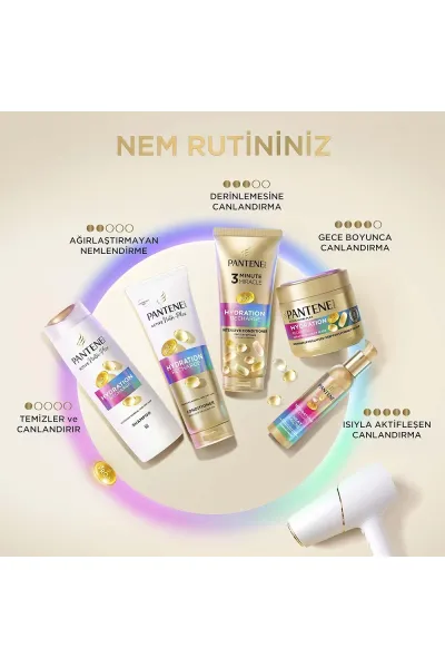  تصویر 5 : شامپو آبرسان مو برای تأمین رطوبت و شادابی پنتن Pantene 