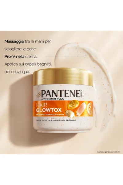  تصویر 5 : ماسک درخشان‌کننده مو برای براقیت فوری و نرمی مو ۳۰۰ میلی‌لیتر پنتن Pantene 