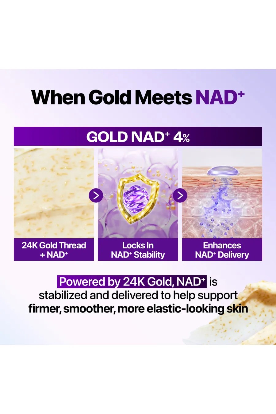 درباره کرم سفت‌کننده و فرم‌دهنده سه‌بعدی پوست NAD+ Gold 3D نامبوزین Numbuzin