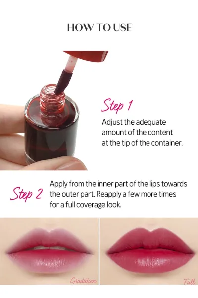  تصویر 1 : تینت لب قرمز Water Tint اتود Etude 
