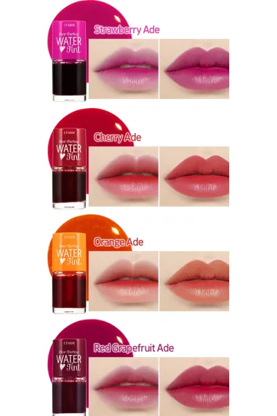  تصویر 2 : تینت لب قرمز Water Tint اتود Etude 