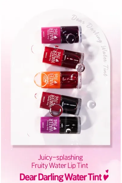  تصویر 3 : تینت لب قرمز Water Tint اتود Etude 