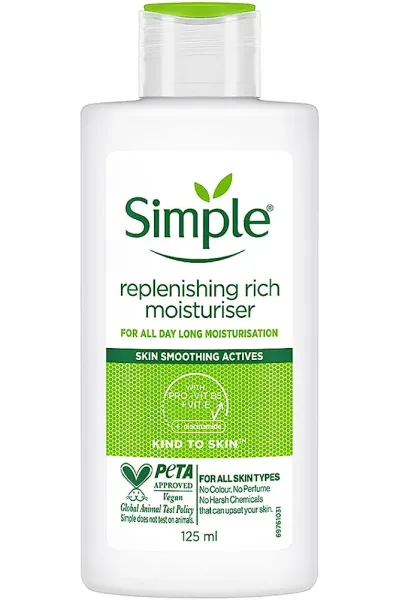 خرید و قیمت کرم مرطوب کننده پوست خشک Simple Rich سیمپل اصل
