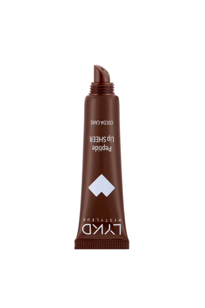  تصویر 1 : بالم لب پپتیدی Peptide Lip Sheer 199 Cocoa Cake قهوه‌ای براق و مرطوب‌کننده لایکد LYKD 