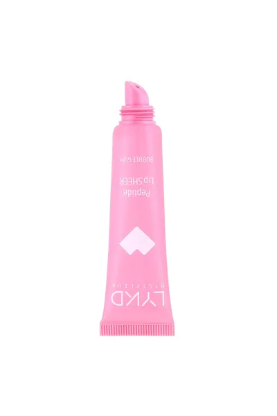  تصویر 1 : بالم لب پپتیدی Peptide Lip Sheer 505 Bubble Gum صورتی براق و مرطوب‌کننده لایکد LYKD 