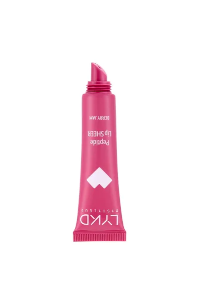  تصویر 1 : بالم لب پپتیدی Peptide Lip Sheer 532 Berry Jam آلبالویی براق و مرطوب‌کننده لایکد LYKD 