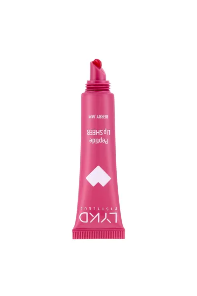  تصویر 2 : بالم لب پپتیدی Peptide Lip Sheer 532 Berry Jam آلبالویی براق و مرطوب‌کننده لایکد LYKD 