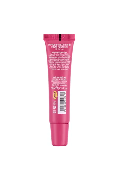  تصویر 3 : بالم لب پپتیدی Peptide Lip Sheer 532 Berry Jam آلبالویی براق و مرطوب‌کننده لایکد LYKD 