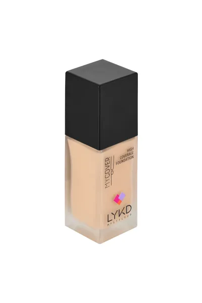  تصویر 2 : کرم پودر با پوشش بالا High Coverage Foundation 166 Silk Ivory عاجی روشن لایکد LYKD 