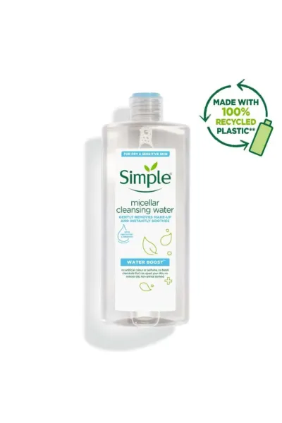 خرید و قیمت میسلار واتر پوست حساس و خشک Simple Water Boost سیمپل اصل