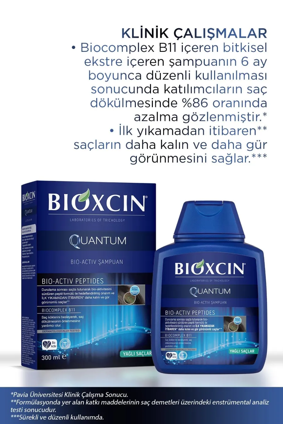 فرمول هوشمند پک ۳ تایی شامپو کوانتوم موهای چرب بیوکسین BIOXCIN برای تعادل چربی و طراوت پوست سر