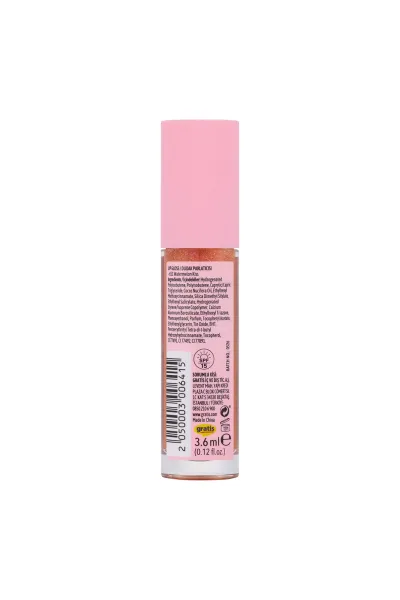  تصویر 2 : لیپ گلاس SPF15 651 Watermelon Kiss قرمز هندوانه‌ای با جلوه براق لایکد LYKD 