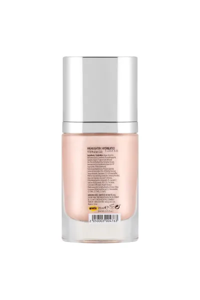  تصویر 2 : هایلایتر بدن Mirror Skin 978 Molten Silk طلایی شامپاینی با درخشش آینه‌ای لایکد LYKD 