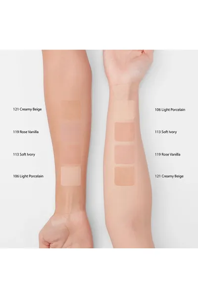  تصویر 1 : کرم پودر مات 106 Light Porcelain پرسلانی روشن با پوشش یکدست لایکد LYKD 